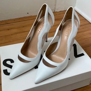 Schutz White Heels - Size 6 - Worn Once Indoors